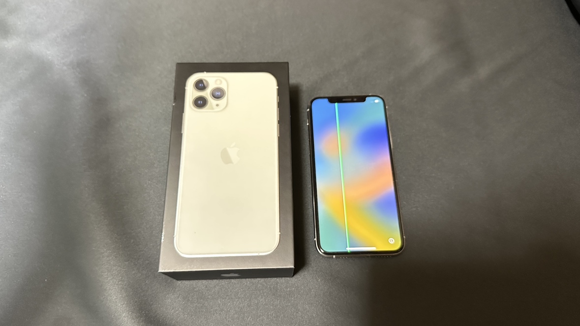 1円～ Apple iPhone 11 Pro SIMフリー 256GB シルバー 11pro ジャンク
