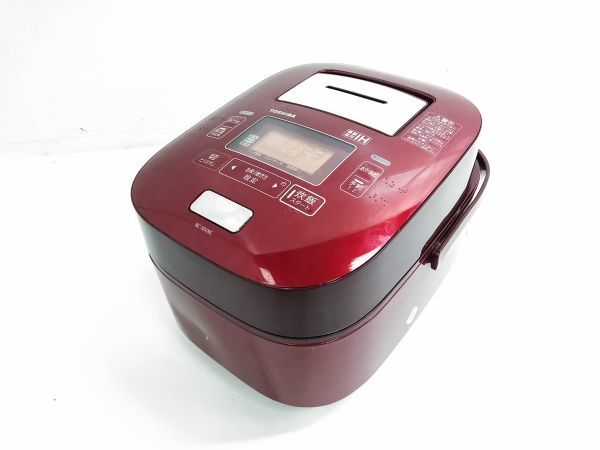 △TOSHIBA 東芝 真空圧力IH保温釜 かまど炊き RC-10VXG 5.5合炊き 本丸