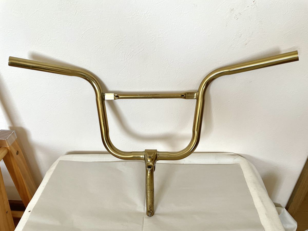 WALD OLD SCHOOL BMX ゴールド ボックスハンドル ステム付 品 mongoose