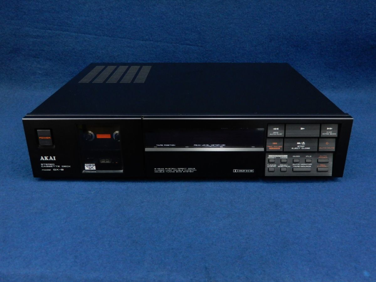 CDプレイヤー ☆AKAI GX-9 STEREO CASSETTE DECK 00610-16244☆赤井/ジャンク品/消費