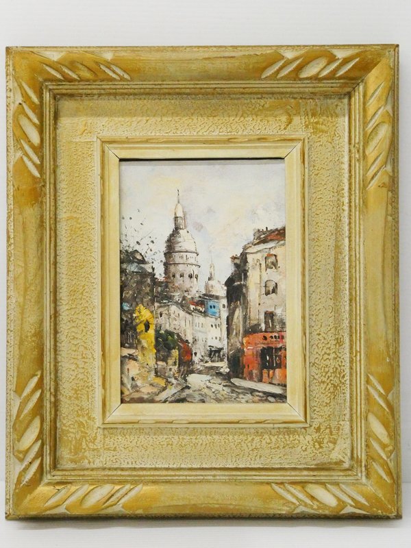 モネ 油彩 肉筆『睡蓮』表サイン ギャラリー販売証明書 F6号 額装 b562