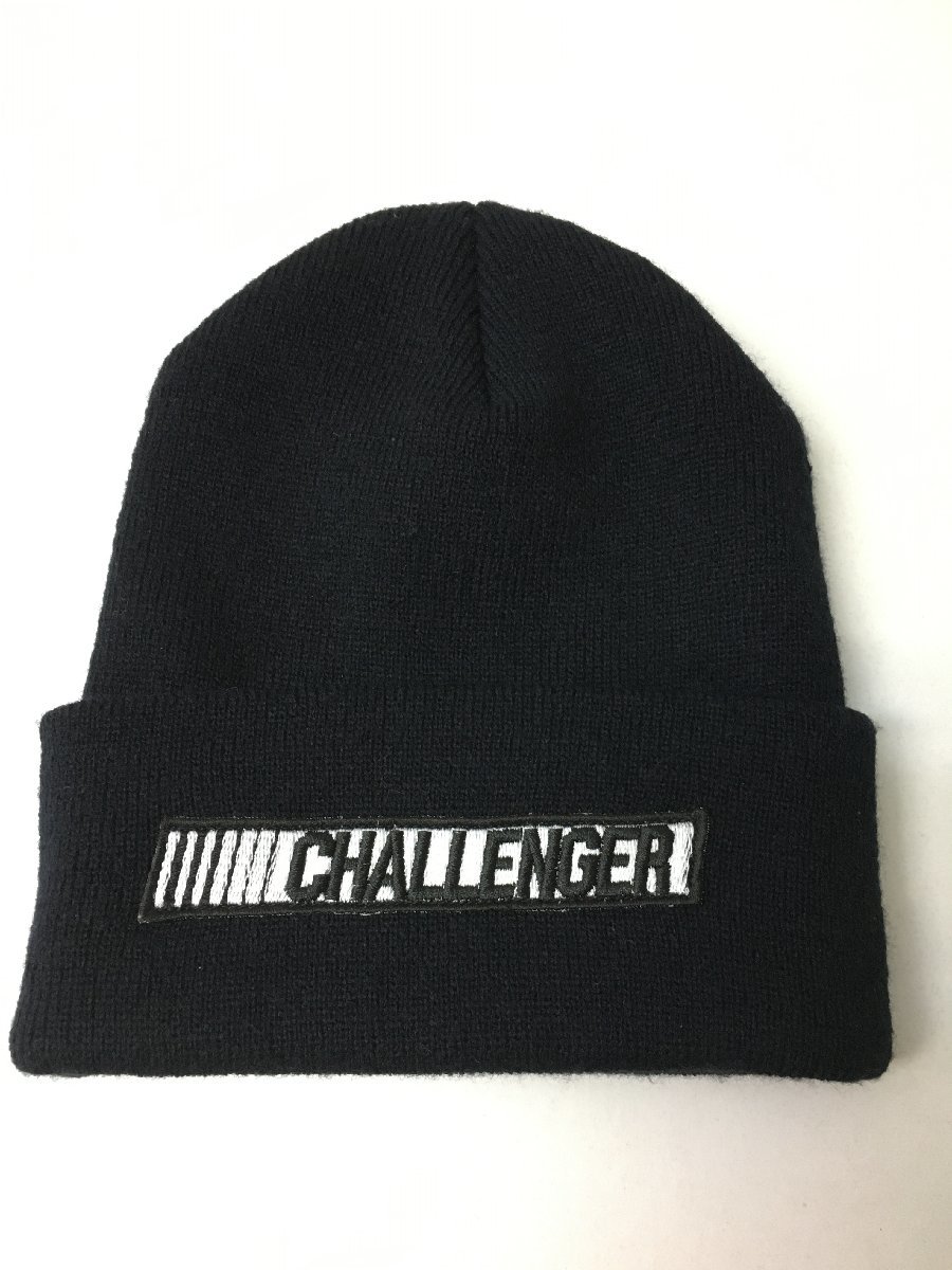 ◇CHALLENGER チャレンジャー モーションBOXロゴ ニットキャップ 黒 美