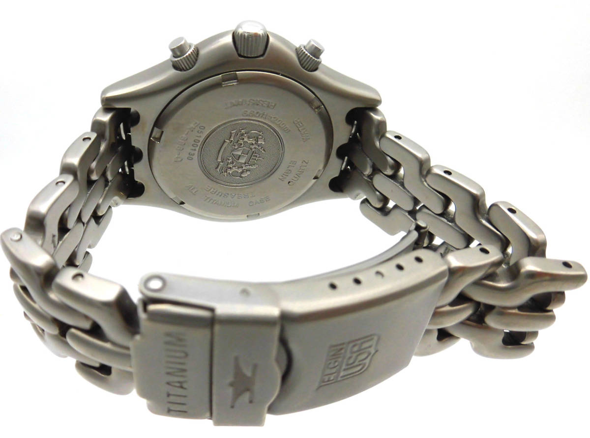 電池交換済み稼動品エルジンELGIN FK-1059-E ELGIN CHRONOGRAPH 