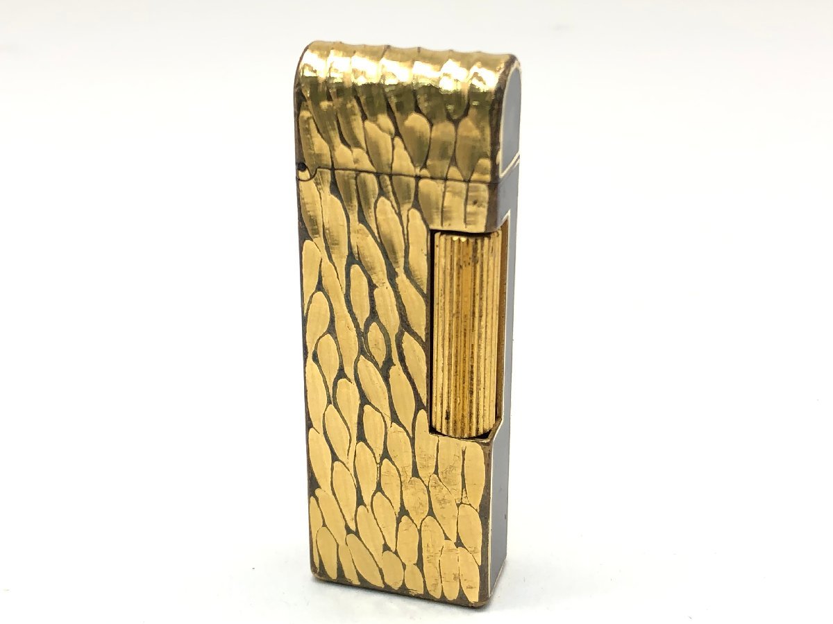 dunhill ガスライター 本体 ゴールド×ブラック ダンヒル ブラック/ゴールド ライター dunhill dunhillダンヒル