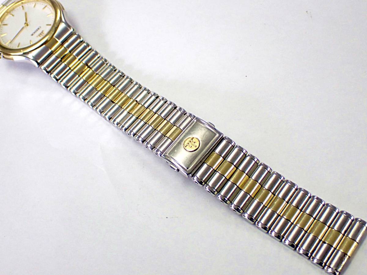 1円～☆稼働品☆SEIKO セイコー SS×18KT クレドール 9581-6010 QZ