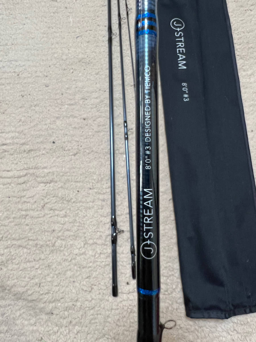 TIEMCO Jストリーム フライロッド 8フィート ＃3 フライロッド