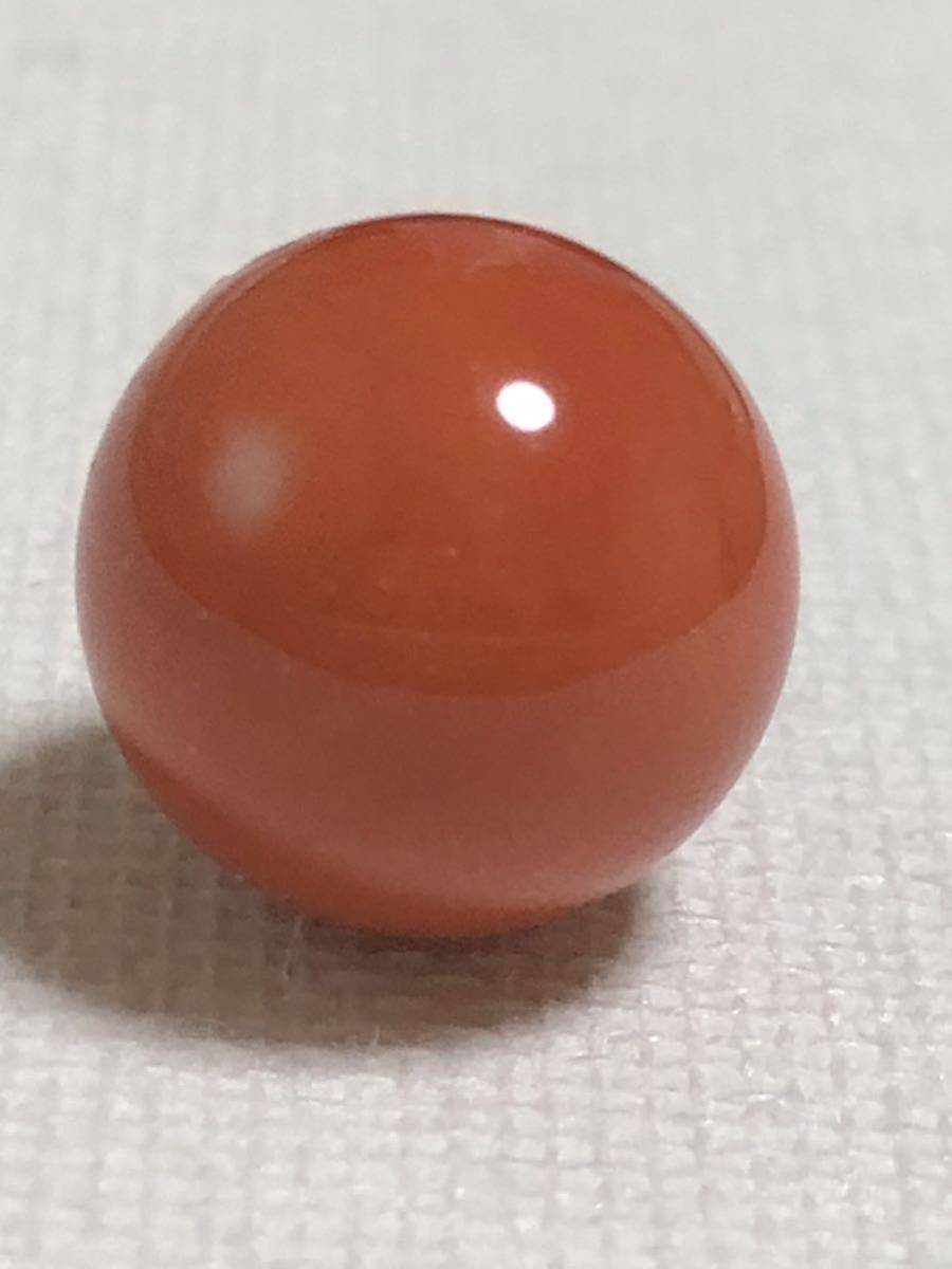 珊瑚 ルース 丸玉 コーラル 片穴 アクセサリー 裸石 指輪 リング