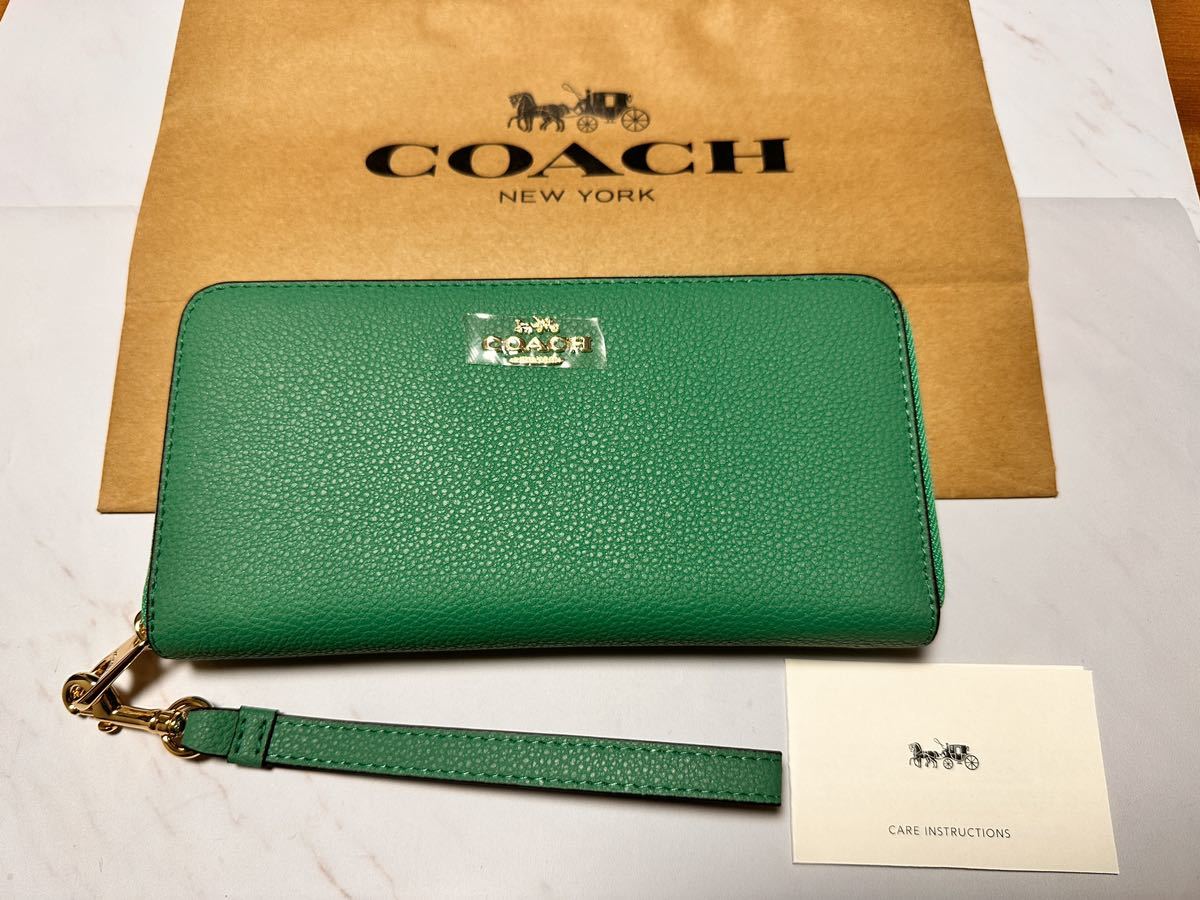 137 新品未使用 1円！ COACH 長財布 ラウンドファスナー C4451