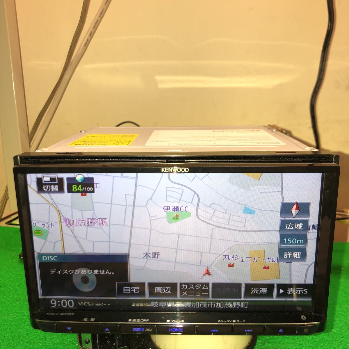 ケンウッドMDV-S707 メモリーナビ.地図データ2019SD 、DVD CD USB 