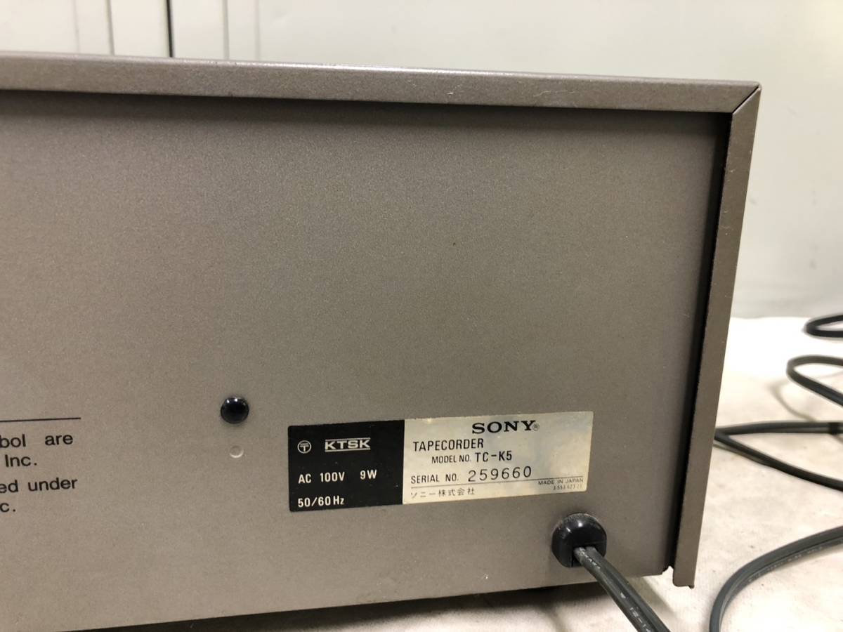 459）SONY ソニー ステレオカセットデッキ TC-K5 【公式通販】