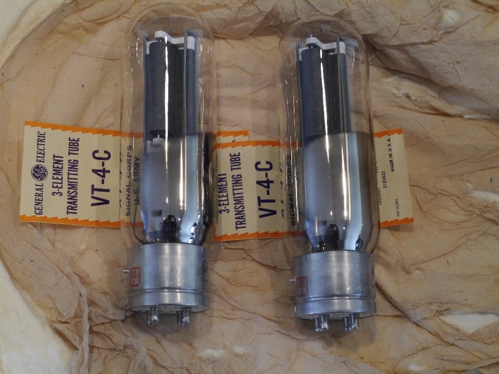 真空管 ＧＥ製 ＵＶ２１１／ＶＴ-４Ｃ ペア(2本) 中古品 真空管 - GE 公式 初めて作る直熱管アンプ VT