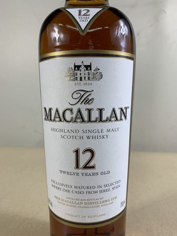 ◇EM23 ○未開栓品○ ウイスキー ザ・マッカラン 12年 40% 700ml The