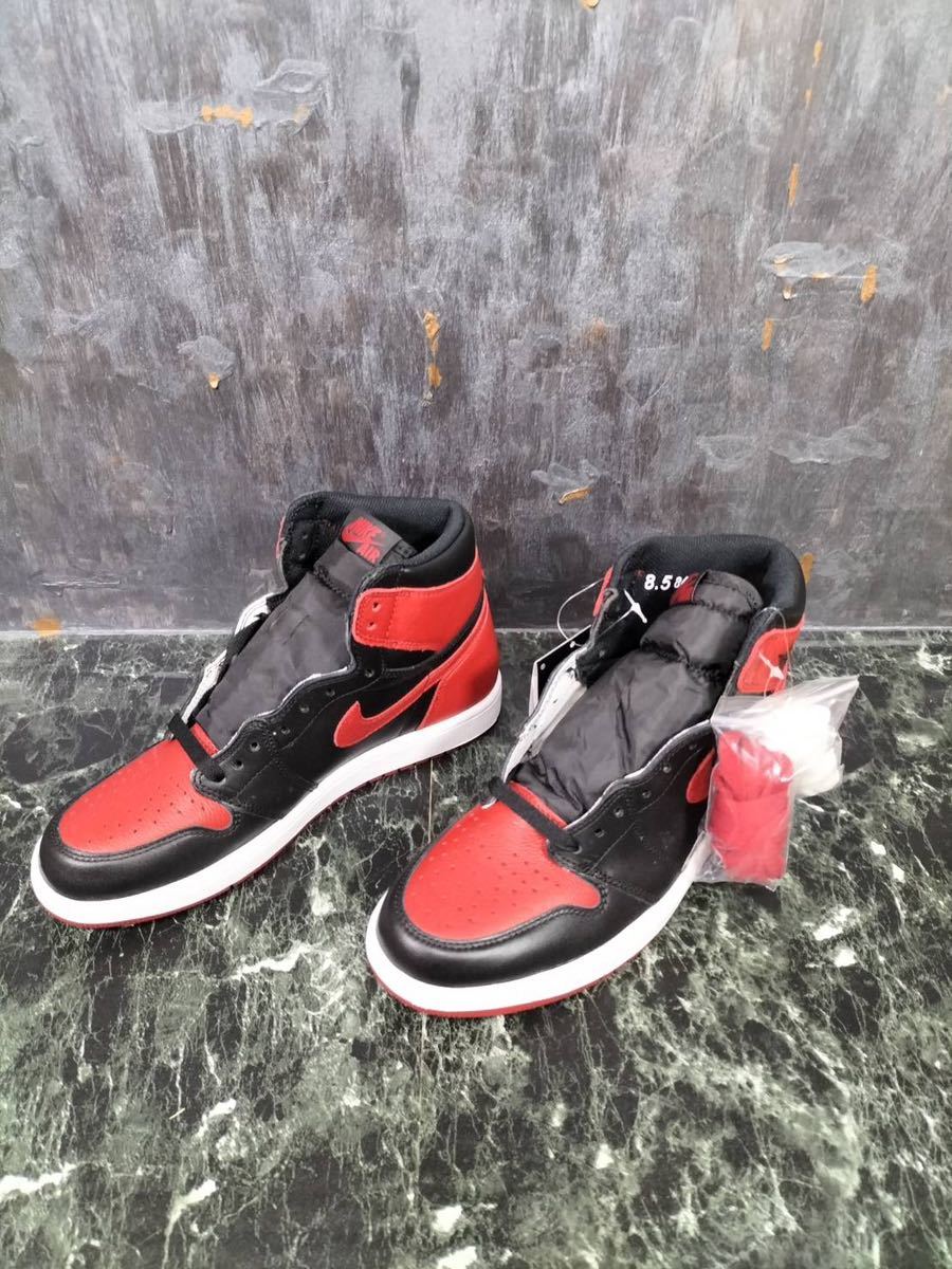 Nike Air Jordan 1 Retro High OG Bred/Banned (2016)ナイキ エア 