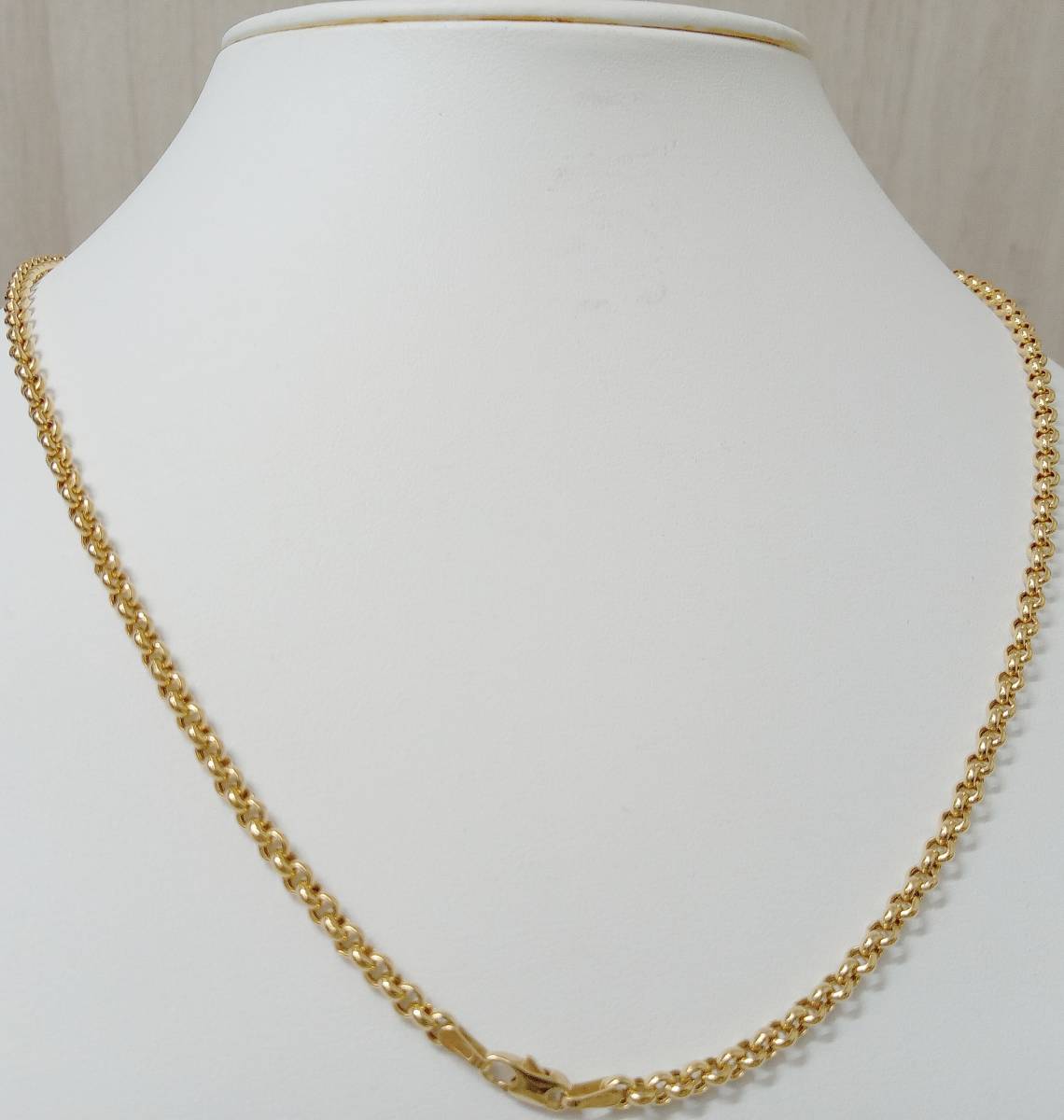 美品】 UNO AERRE ウノアエレ K18 YG ネックレス チェーン 50cm 7.5g