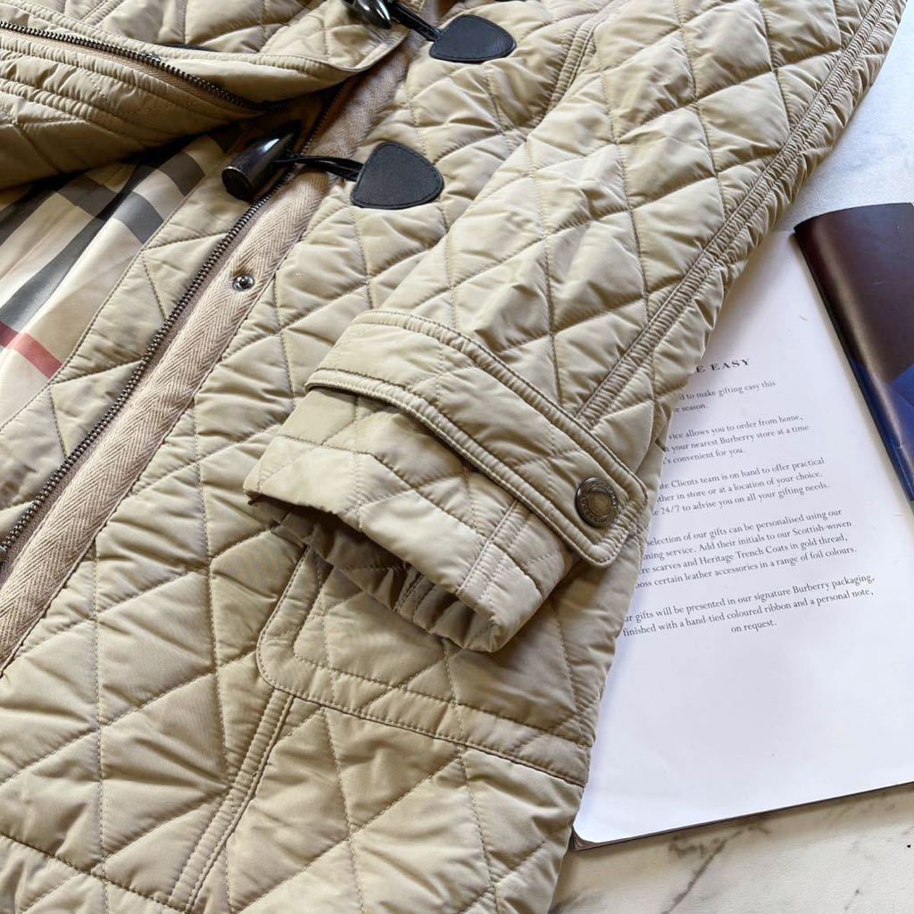 超美品BURBERRY LONDON☆キルティングダッフルコート☆【エレガントA