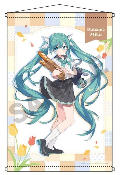 初音ミク ポップアップショップ はんなり京都 B2タペストリー パンの