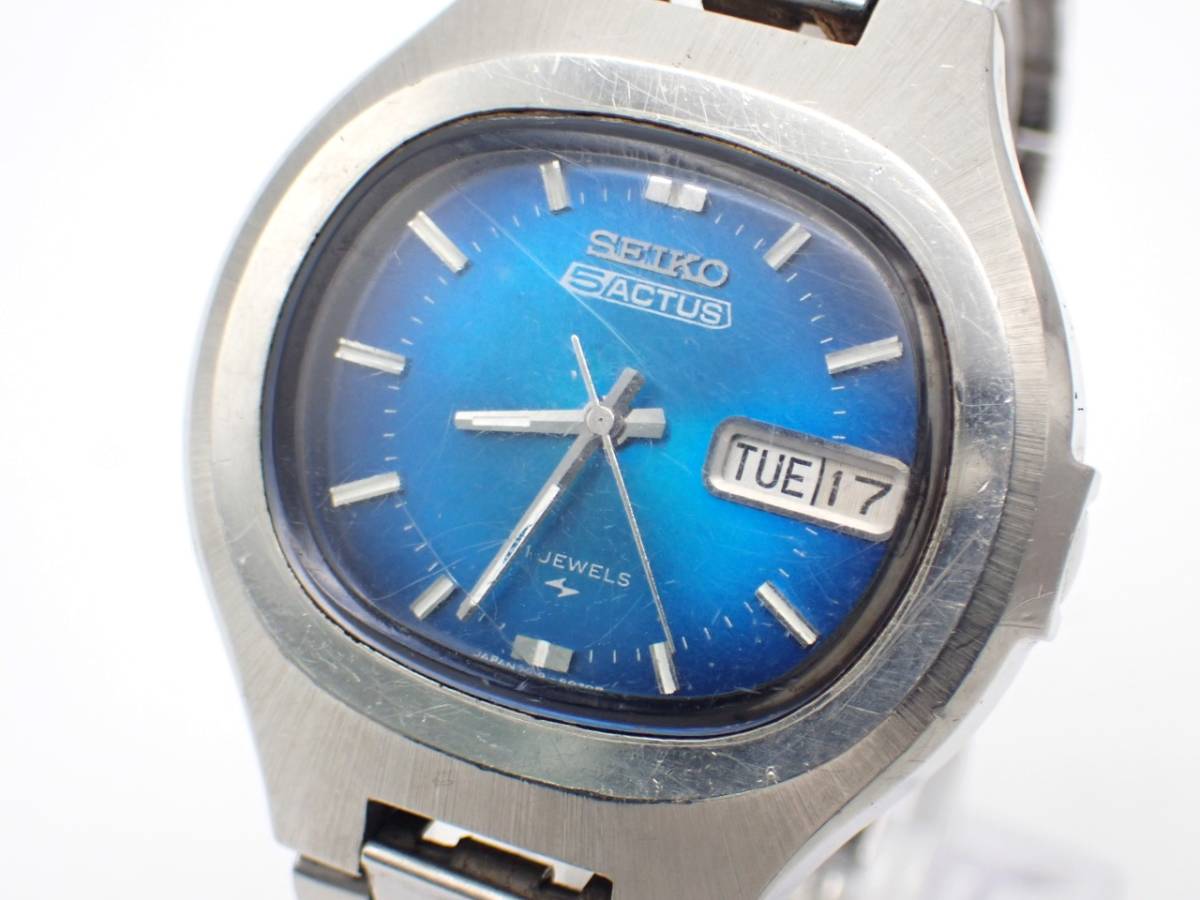 1円～☆SEIKO セイコー 5ACTUS アクタス 7019-5010 自動巻 21石 