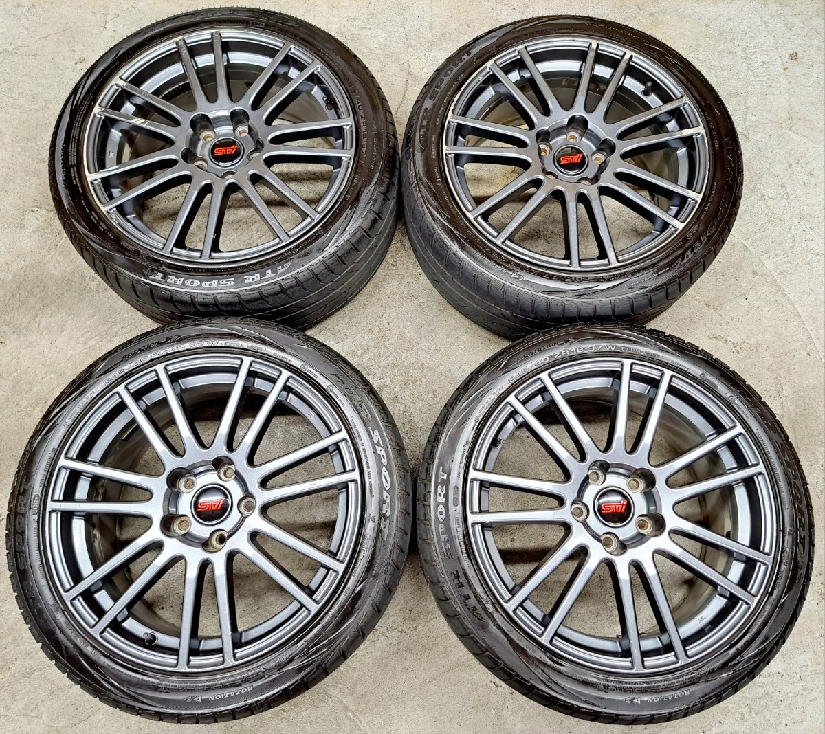 WRX STI スペックC 純正 ホイール タイヤ EAGLE F1 Sport（希少 