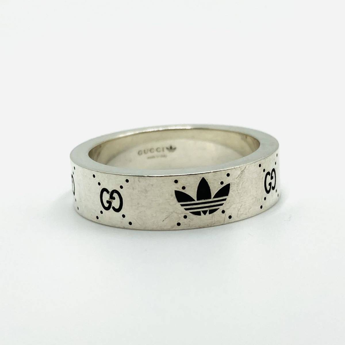 GUCCI × ADIDAS コラボ リング 21号 トレフォイル GG GUCCI × ADIDAS コラボ リング 21号 トレフォイル GG GUCCI × ADIDAS