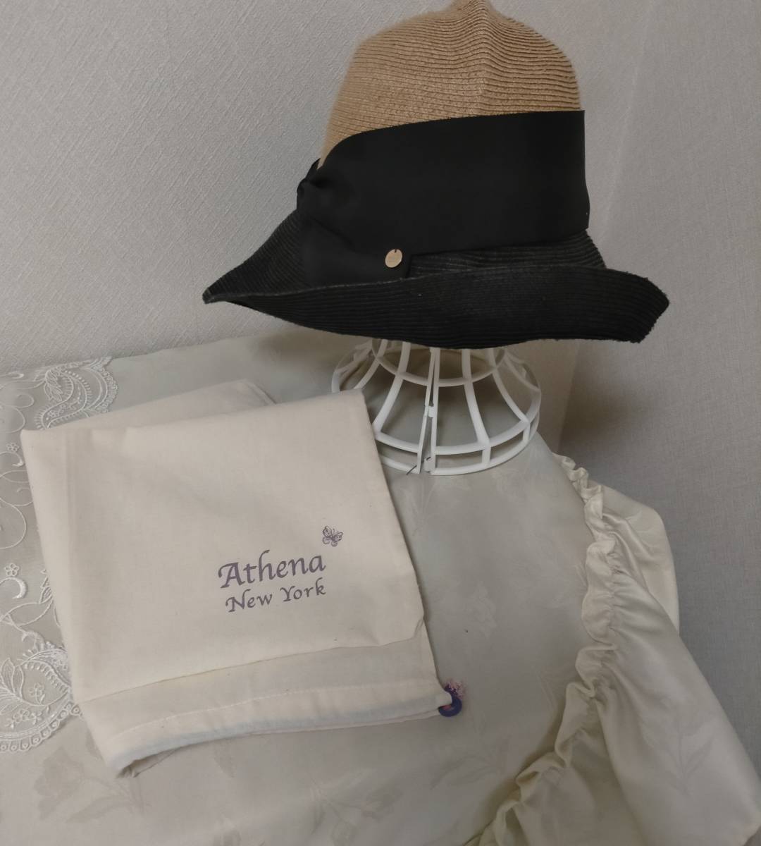 アシーナ アシーナニューヨーク☆バイカラーハット ニューヨーク