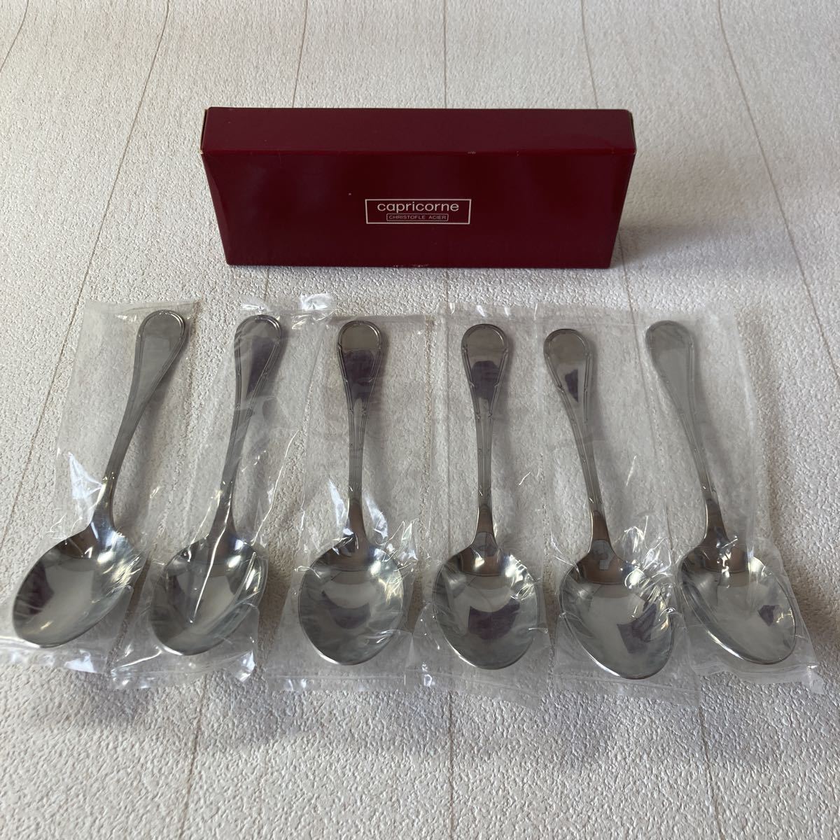 新品未開封☆クリストフル アリア スープスプーン 2本セットChristofle