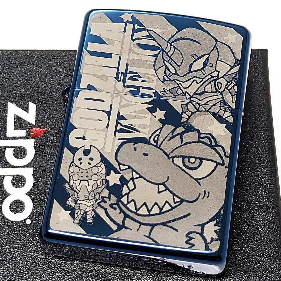 夏の大感謝祭)1円スタート：zippo：限定：エヴァVSゴジラ：デフォルメ