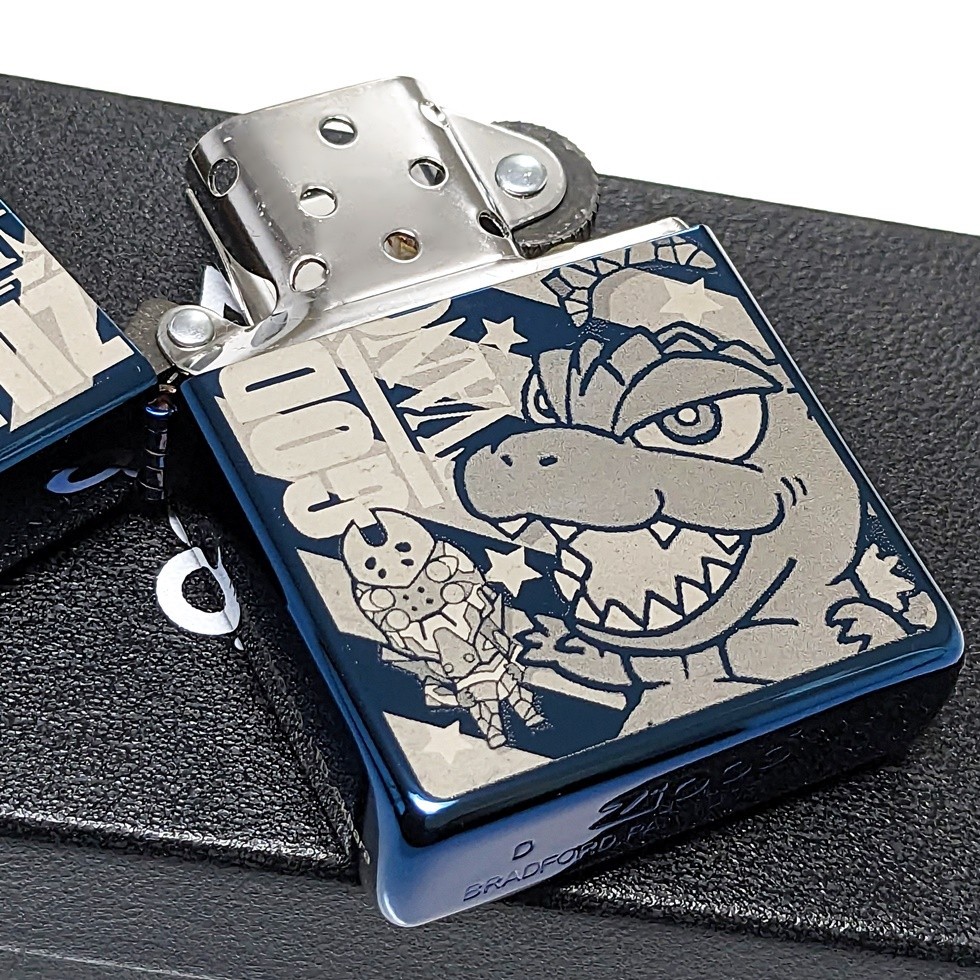 夏の大感謝祭)1円スタート：zippo：限定：エヴァVSゴジラ：デフォルメ