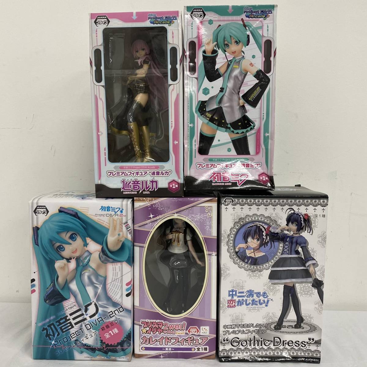 W084(1550)-503【名古屋】5点まとめ 約1.5㎏ フィギュア 初音ミク 巡音