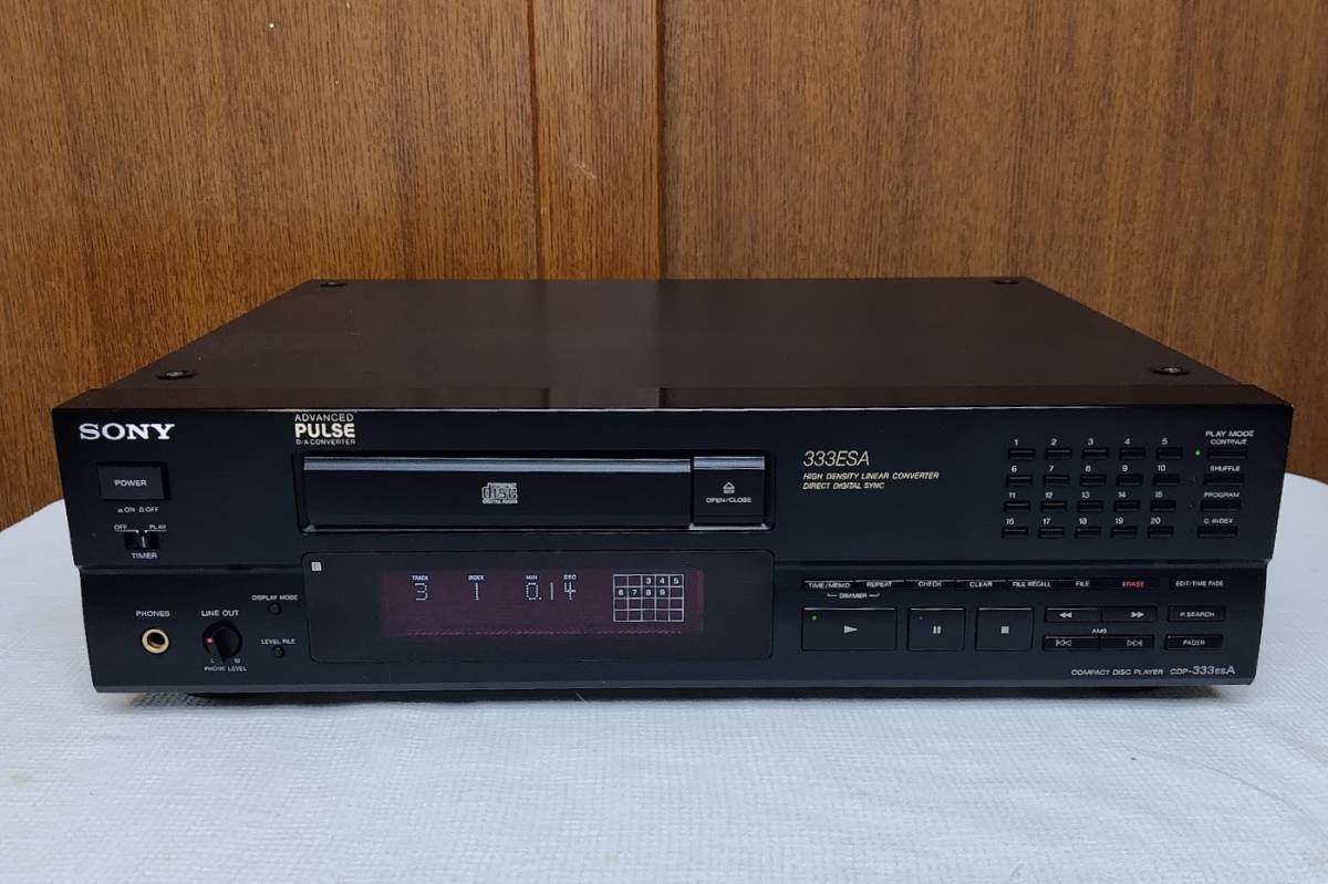◆動作良好◆SONY　ソニー　CDP-333ESA　【トレイベルト交換・メンテナンス済】