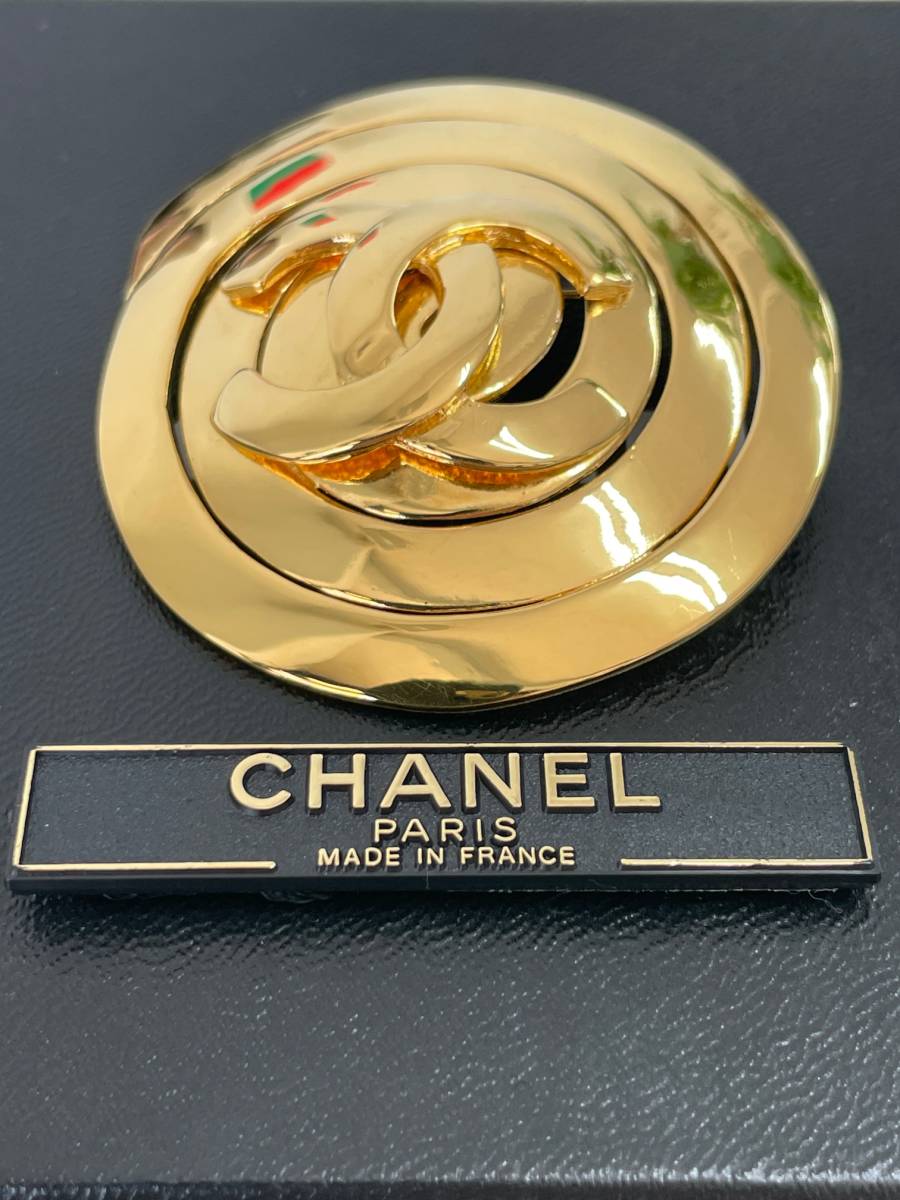 ブローチ CHANEL シャネル ココマーク ゴールド ヴィンテージ 美品