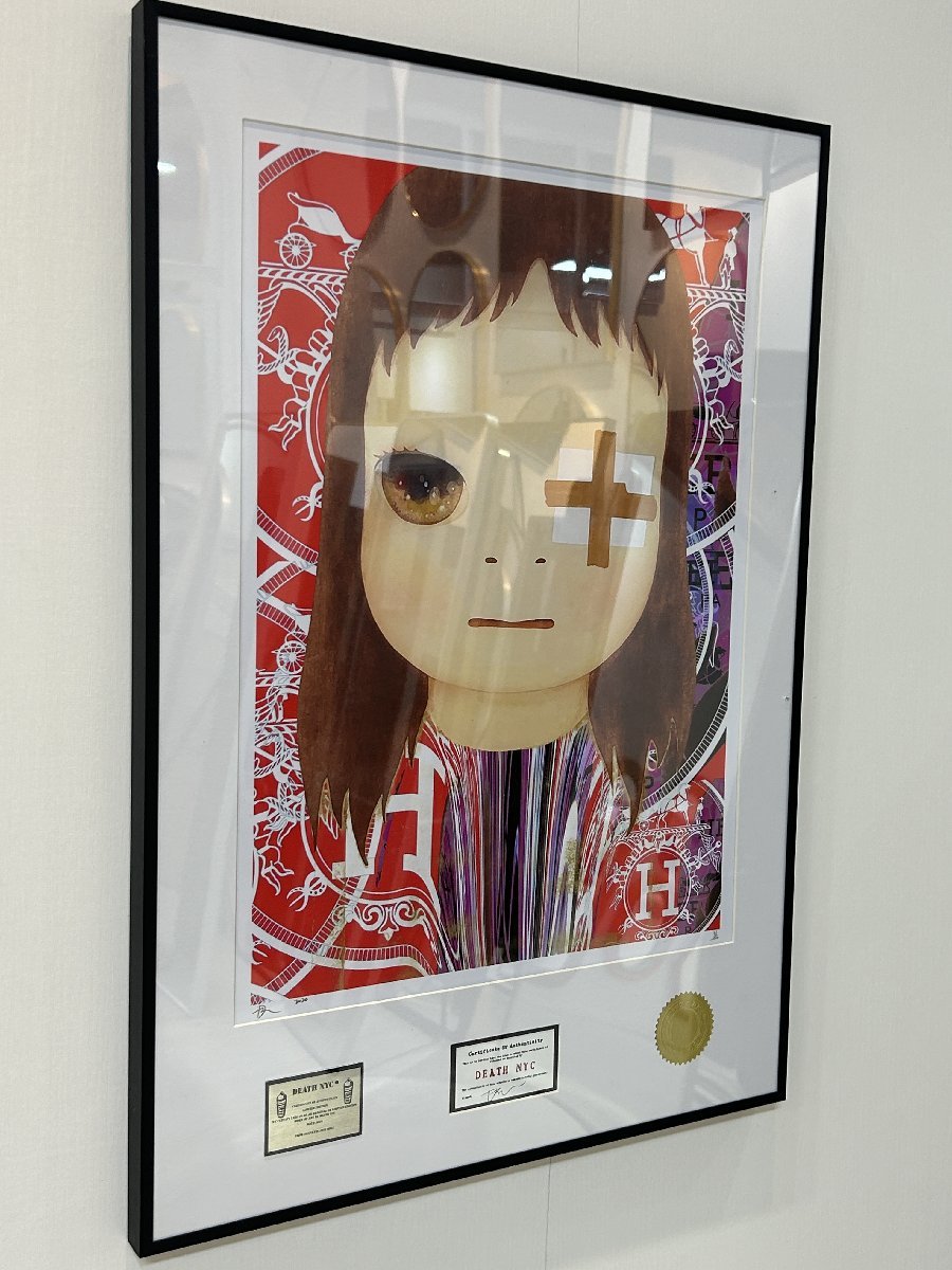 DEATH NYC 額付き 世界限定100枚 アートポスタ 奈良美智 NARA