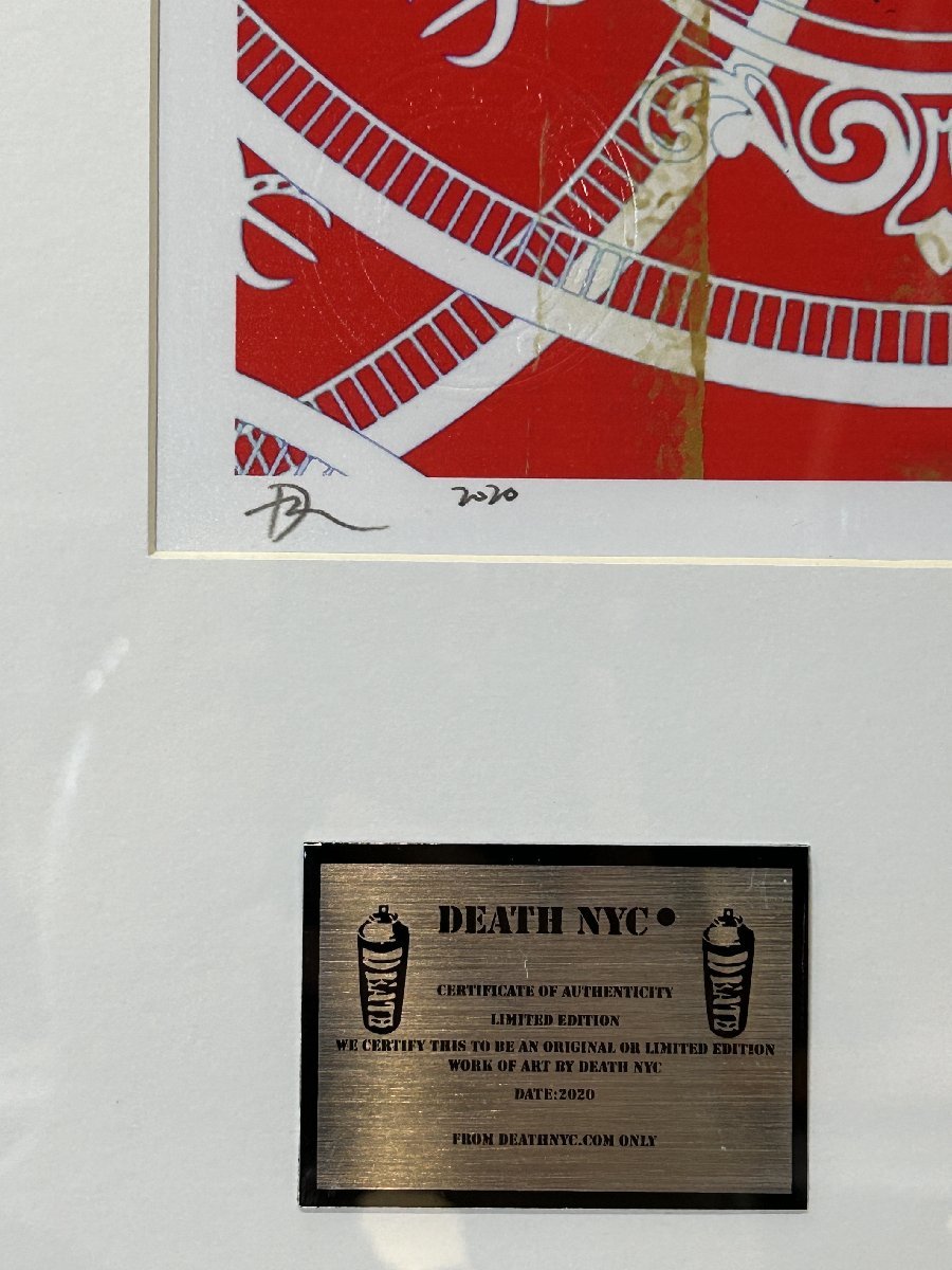 DEATH NYC 額付き 世界限定100枚 アートポスタ 奈良美智 NARA