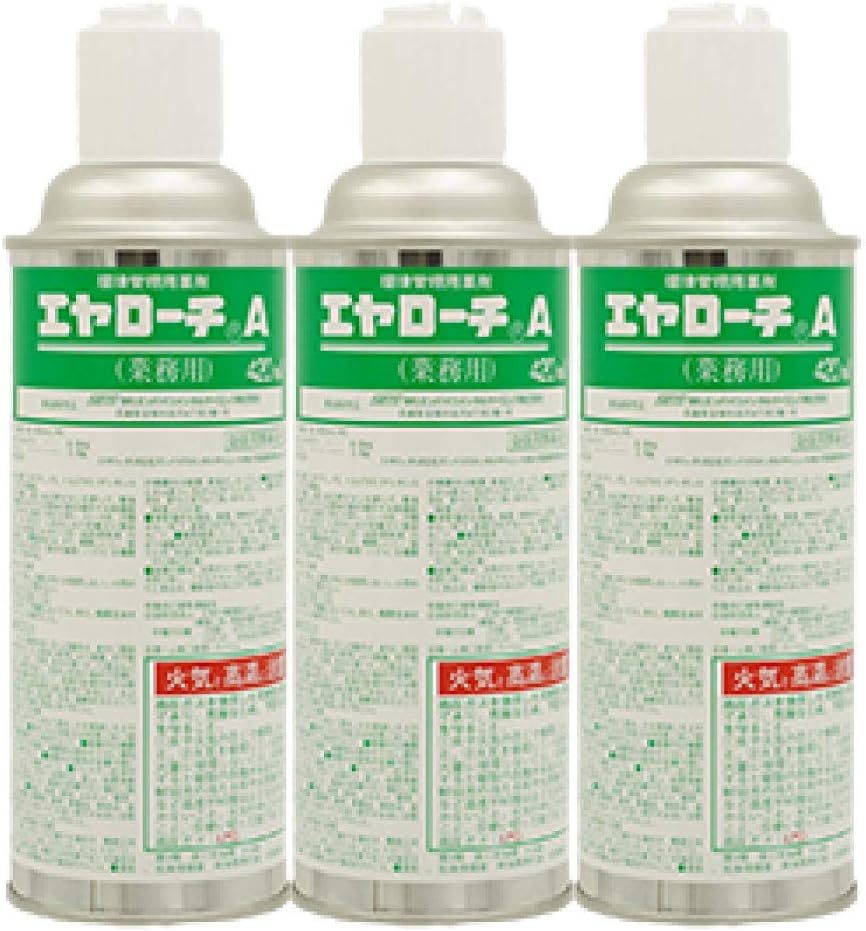 エヤローチA ゴキブリ : 420ml×24本 イエダニ 殺虫剤 ノミ ゴキブリ・イエダニ・ノミ・トコジラミ駆除 ノミダニ [ゴキブリスプレー 防除用医薬部外品 420ml 殺虫力] ゴキブリ駆除 残効性 420ml×24本防除用