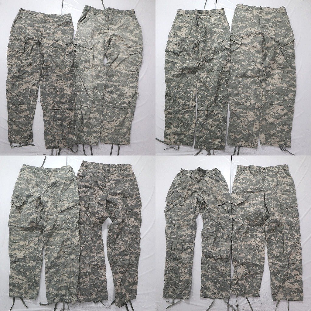 ◎米軍実物　フィールドパンツ set デジタルカモ 他 (メンズM) 8枚セット まとめ売り 古着卸 1円スタート 最落なし MP1628
