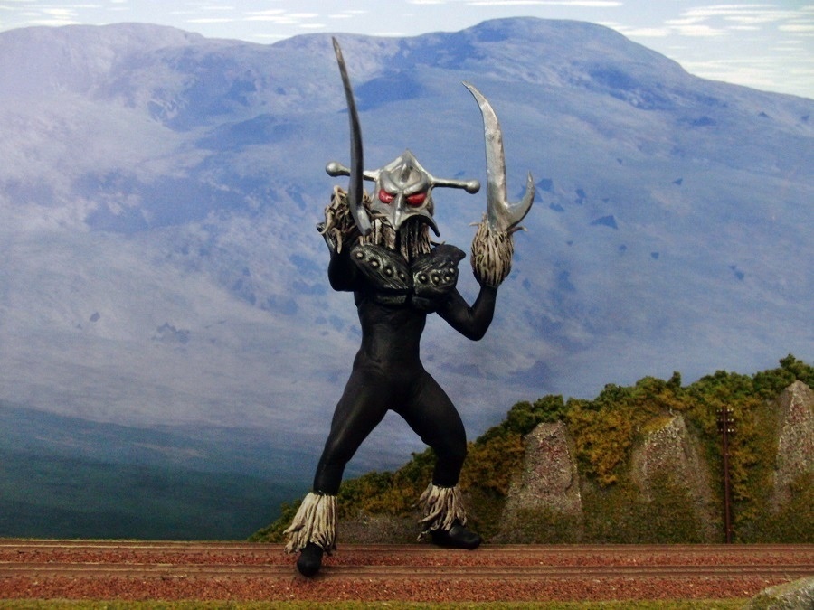 【自作、旧ウルトラ怪獣シリーズサイズ】ツルク星人（等身大バージョン）【改造】