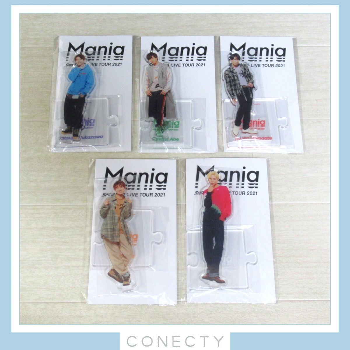 良品】Snow Man アクリルスタンド LIVE TOUR 2021 Mania 5点セット