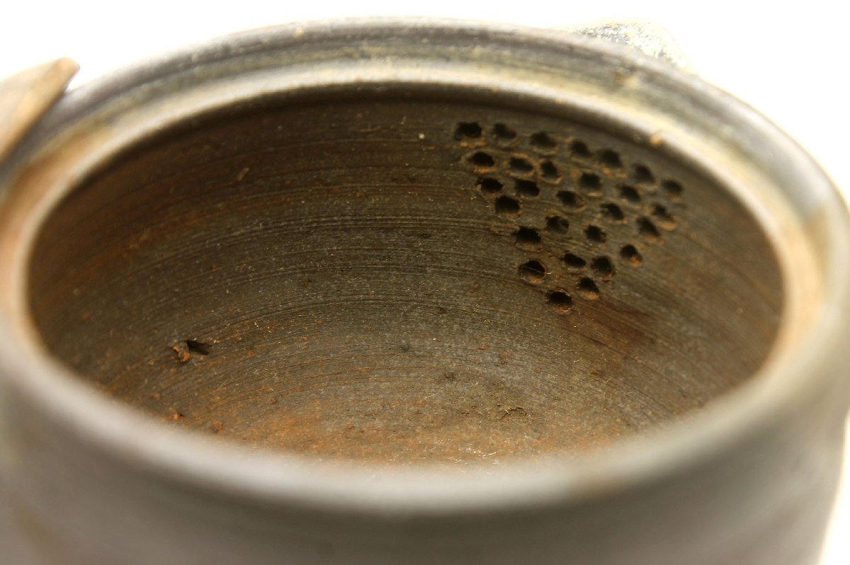 余韻】 名工作 備前焼 宝瓶 在銘 急須 煎茶器 煎茶道具 煎茶 無傷美