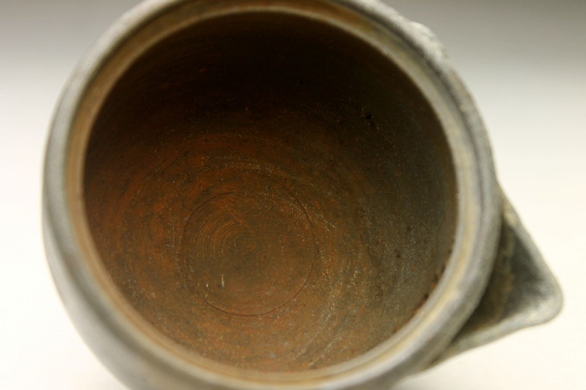 余韻】 名工作 備前焼 宝瓶 在銘 急須 煎茶器 煎茶道具 煎茶 無傷美