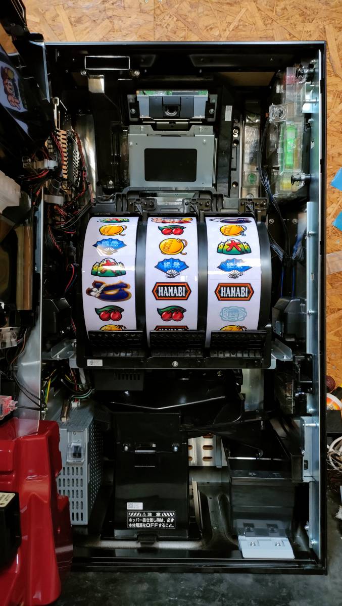 パチスロ実機 S新花火 コイン不要機 ボリューム調整機能付き 送料無料 パチスロ S