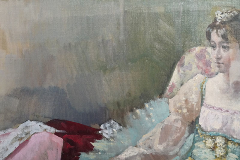 H237◇真作保証【吉野谷幸重】油彩10号 「踊り子・こんぺいとうの精