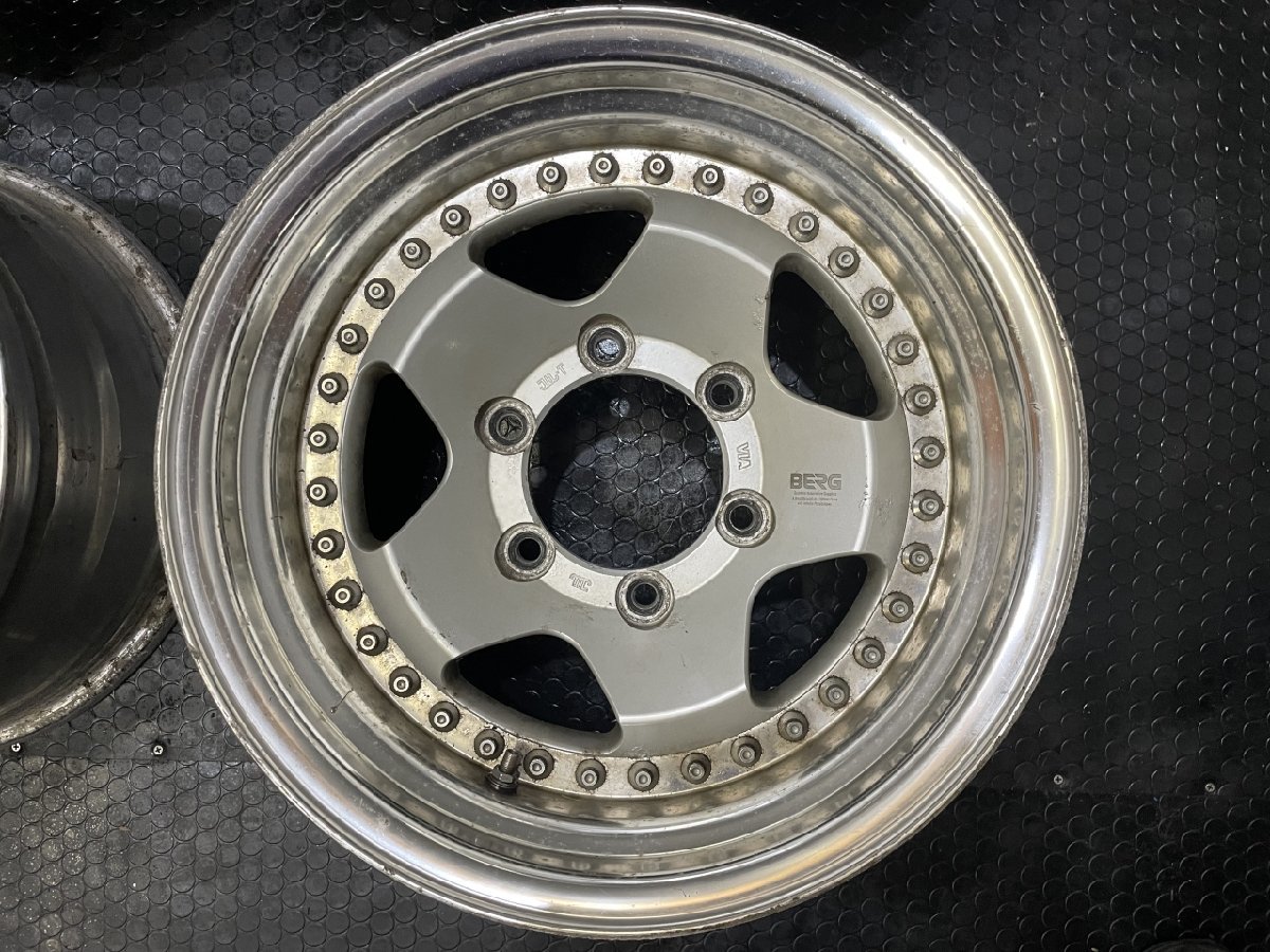 BS BRIDGESTONE BERG ベルグ 社外ホイール 15インチ 4本 8J6HPCD139.7 