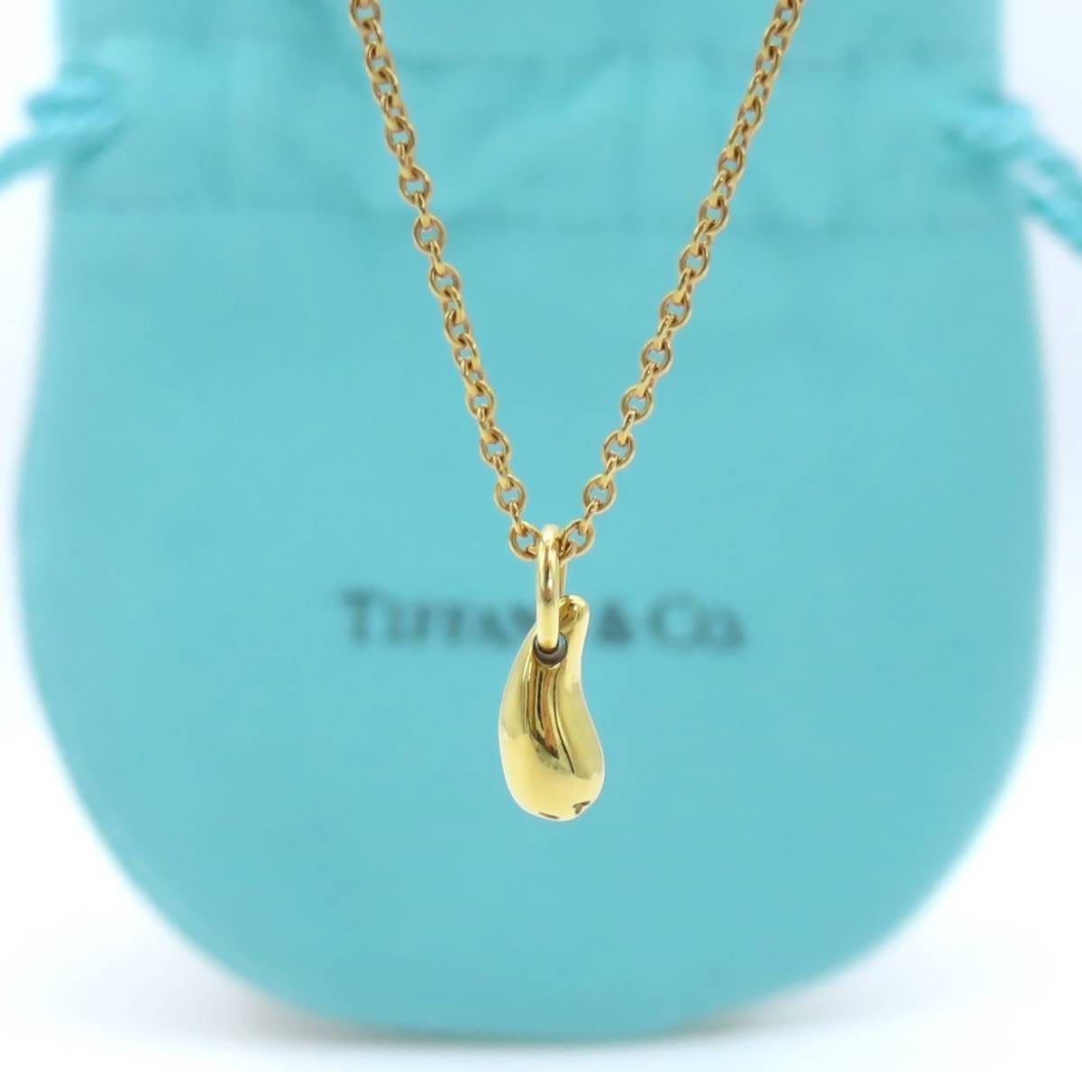 送料無料】 美品 Tiffany&Co. ティファニー イエロー ゴールド ティア 