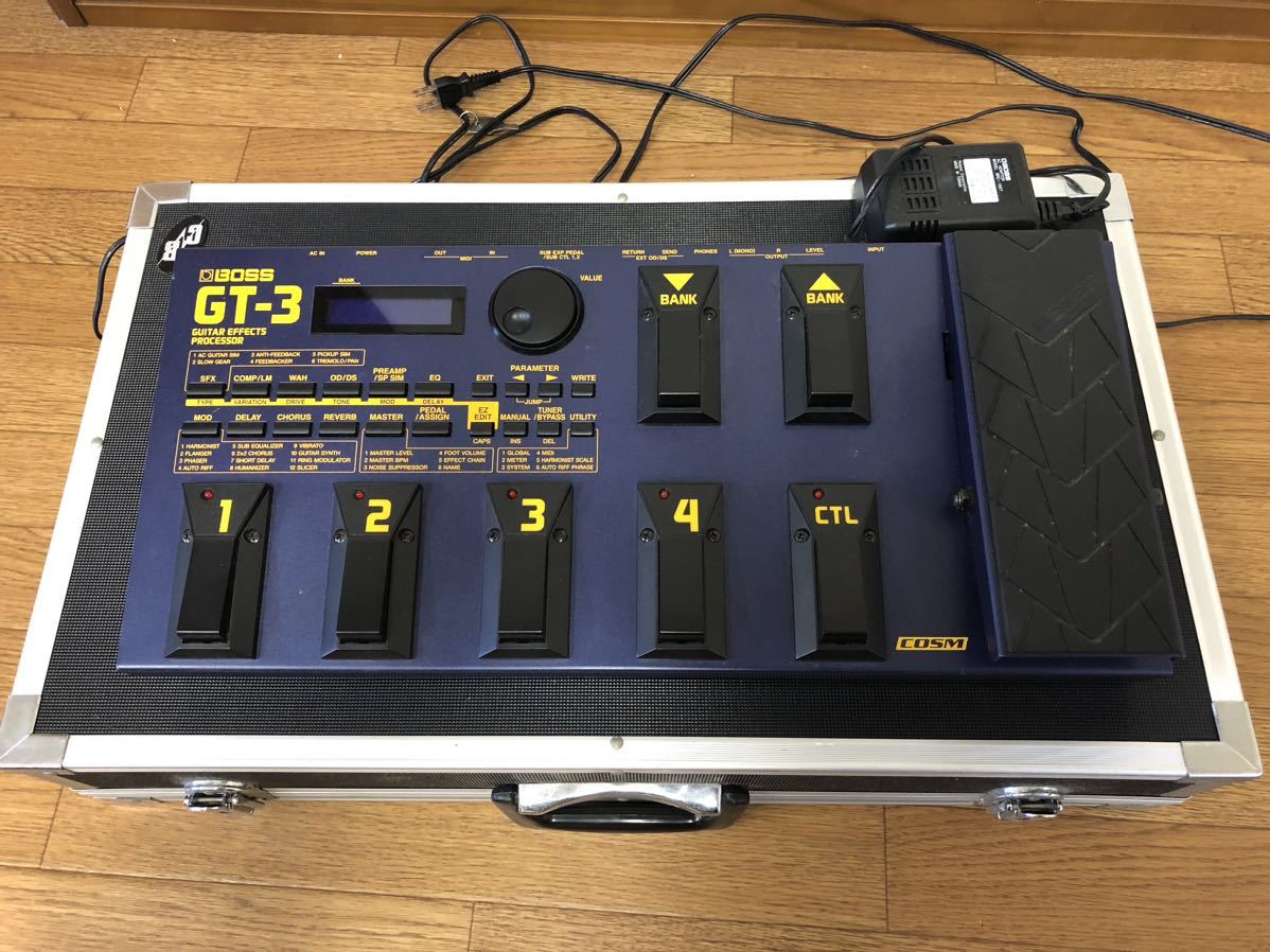 BOSS GT3 アダプター 取説付き ギターマルチエフェクター 室内使い