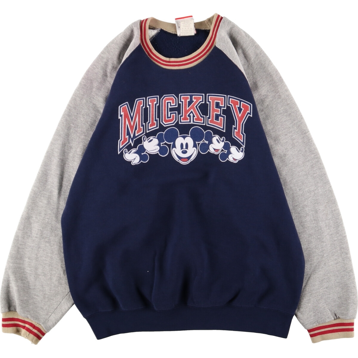 古着 90年代 MICKEY INC MICKEY MOUSE ミッキーマウス キャラクタースウェットシャツ トレーナー USA製 メンズXL ヴィンテージ /eaa360357