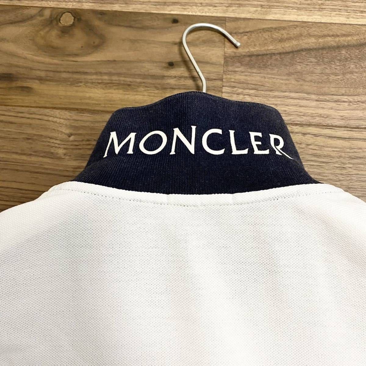 人気デザイン 美品! MONCLER モンクレール 襟袖切り替え ロゴワッペン 