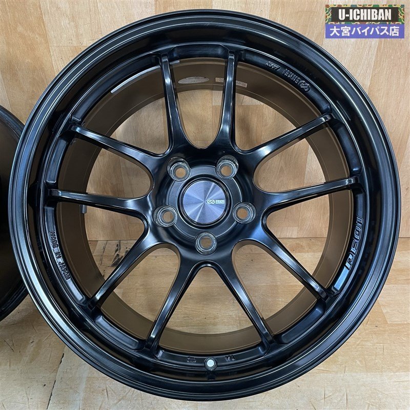 ENKEI PF01 EVO 18インチ 9.5j +45 5H PCD 114.3 PerformanceLine SBK 
