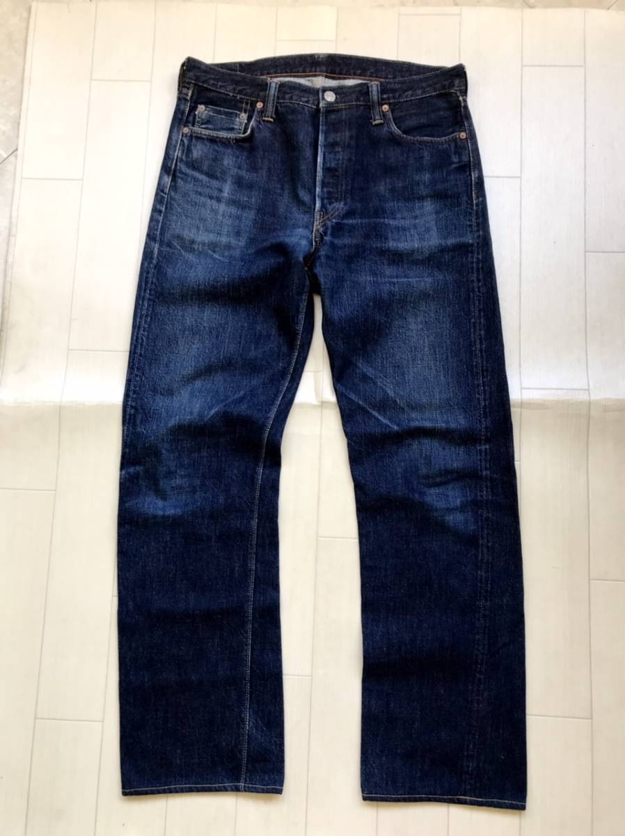 ☆★フルカウント１１０８ビンテージ５０１XX革パッチ片面タブ４７モデルW３３（８４㎝）☆★