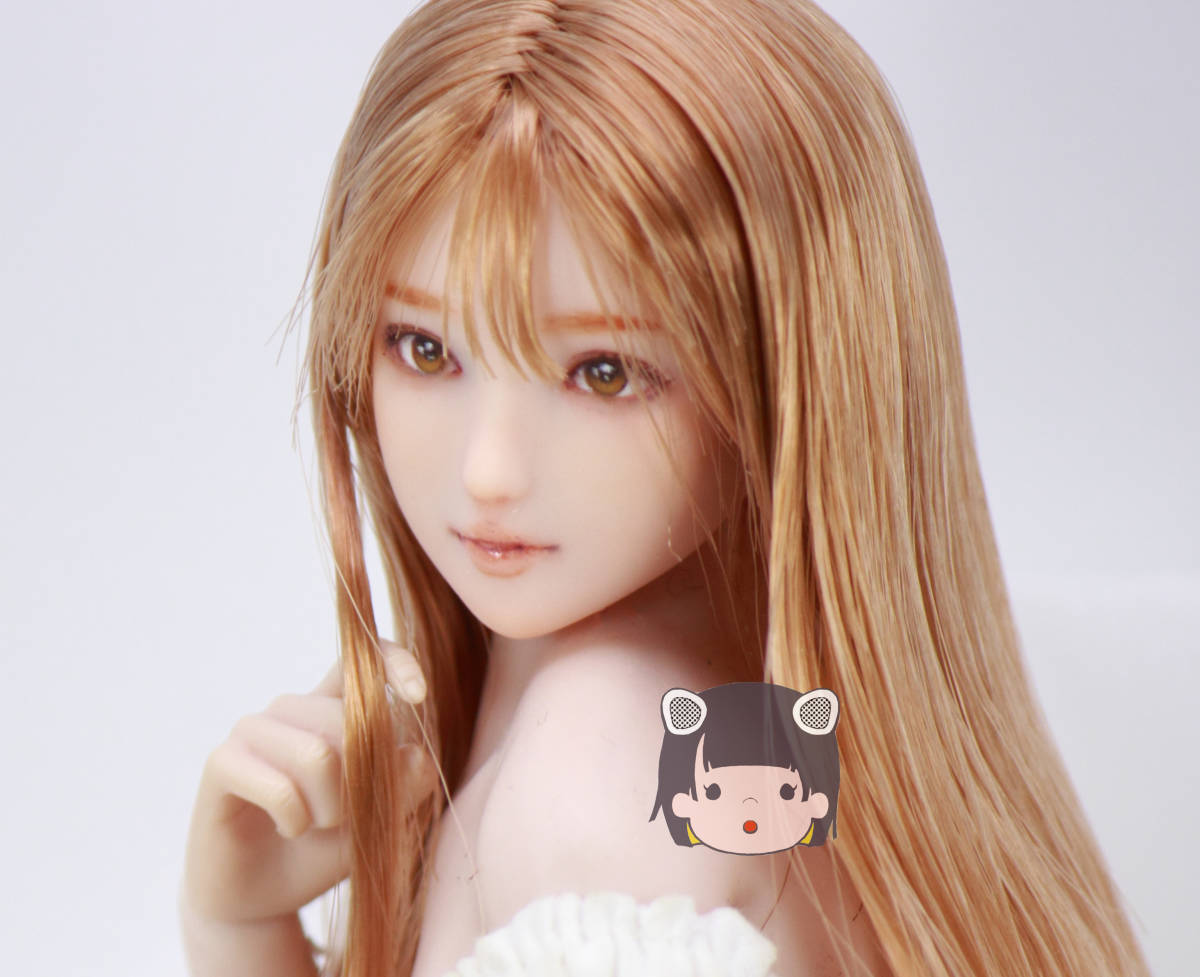 かすみこ] 1/6 オビツ27 カスタムヘッド ドールヘッド 27-01