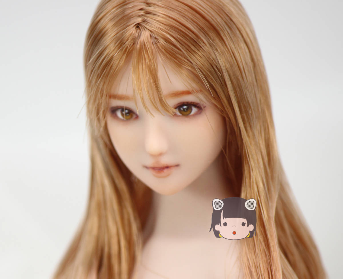 かすみこ] 1/6 オビツ27 カスタムヘッド ドールヘッド 27-01