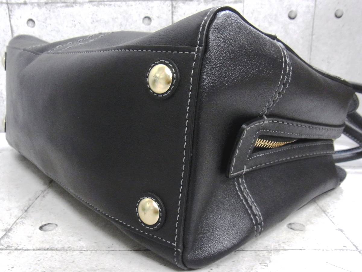 美品 COACH コーチ ハンドバック ブラック K0771-11540 レディース 